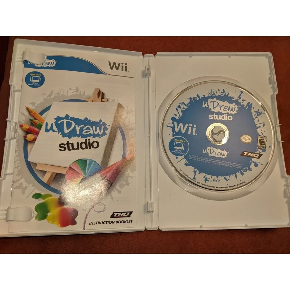UDraw Studio Game & Tablet - Nintendo Wii, EXCELLENT Condition